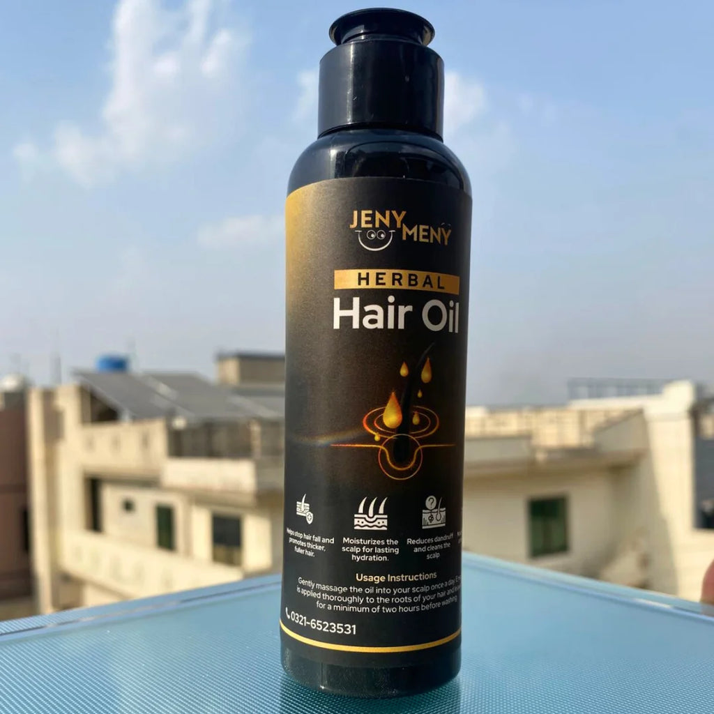 Herbal Hair Oil – 120ml 💧 Enriched with 17 Herbs &amp; 10 Nourishing Oils