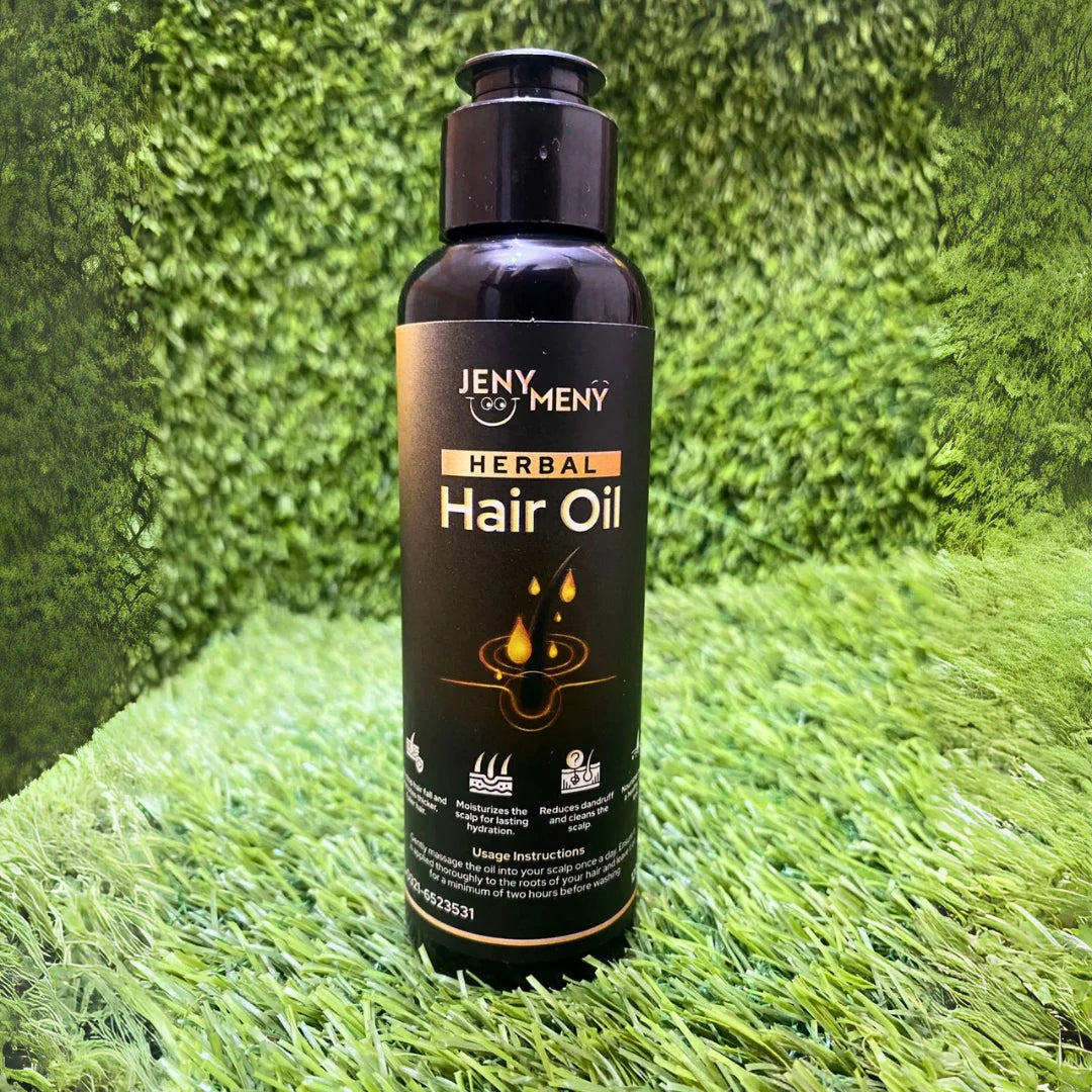 Herbal Hair Oil – 120ml 💧 Enriched with 17 Herbs &amp; 10 Nourishing Oils