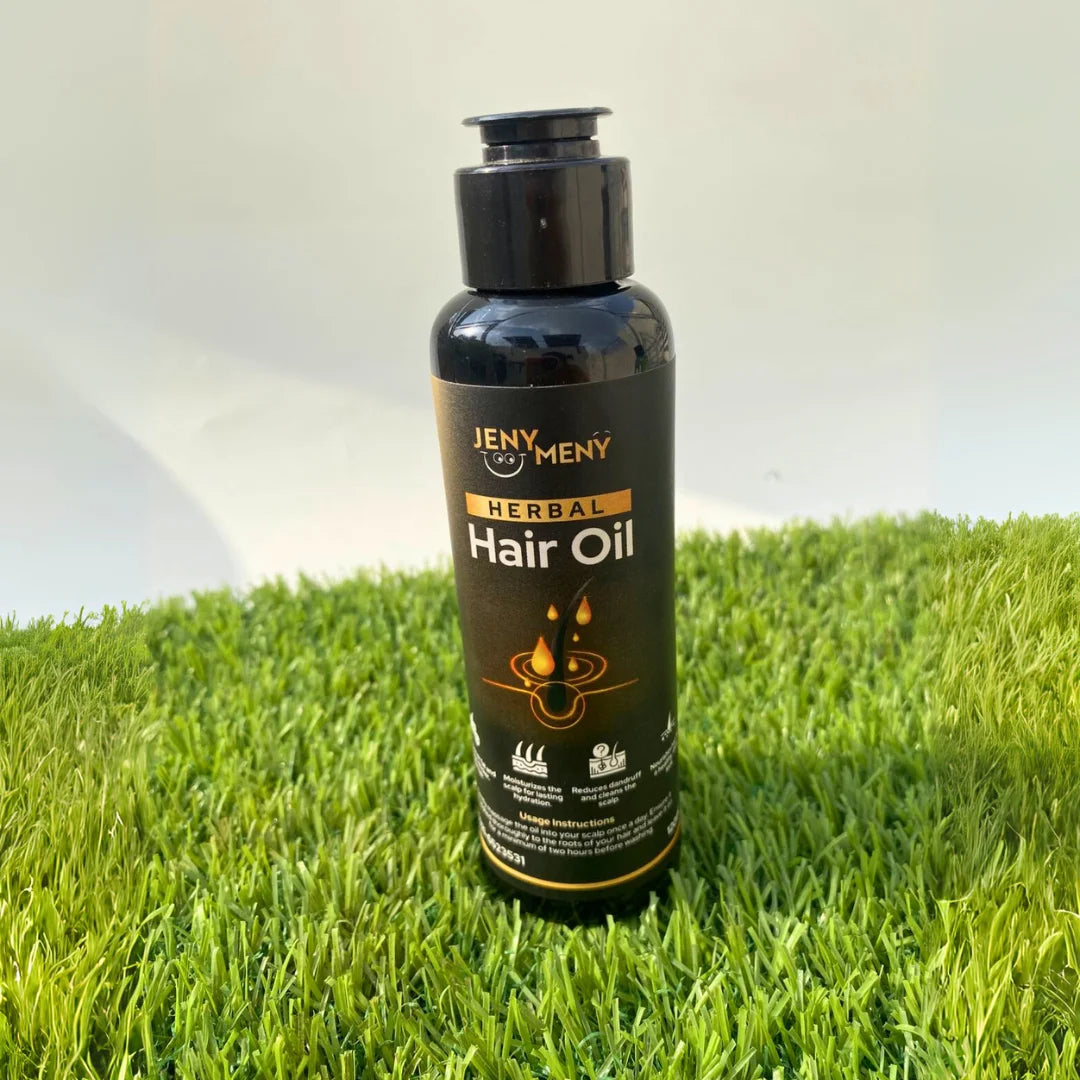 Herbal Hair Oil – 120ml 💧 Enriched with 17 Herbs &amp; 10 Nourishing Oils