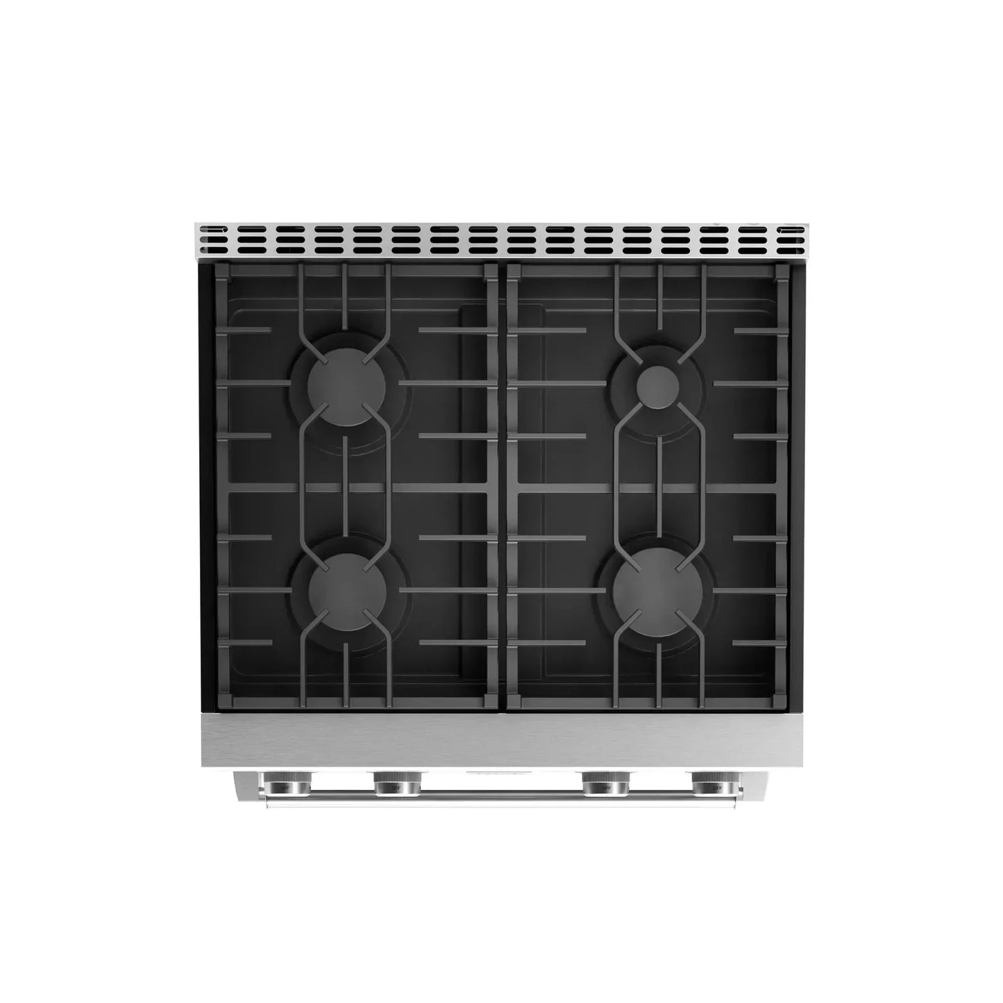 Thor Kitchen 4-Piece Appliance Package - 30-Inch Gas Range, Under Cabinet Range Hood, Refrigerator, and Dishwasher in Stainless Steel