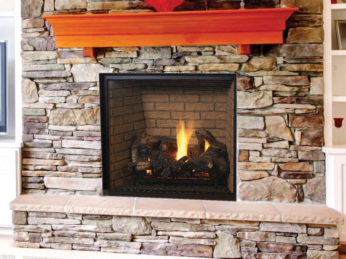Superior Fireplace DRT6300 Direct Vent Gas Fireplace | Traditional | Front-View