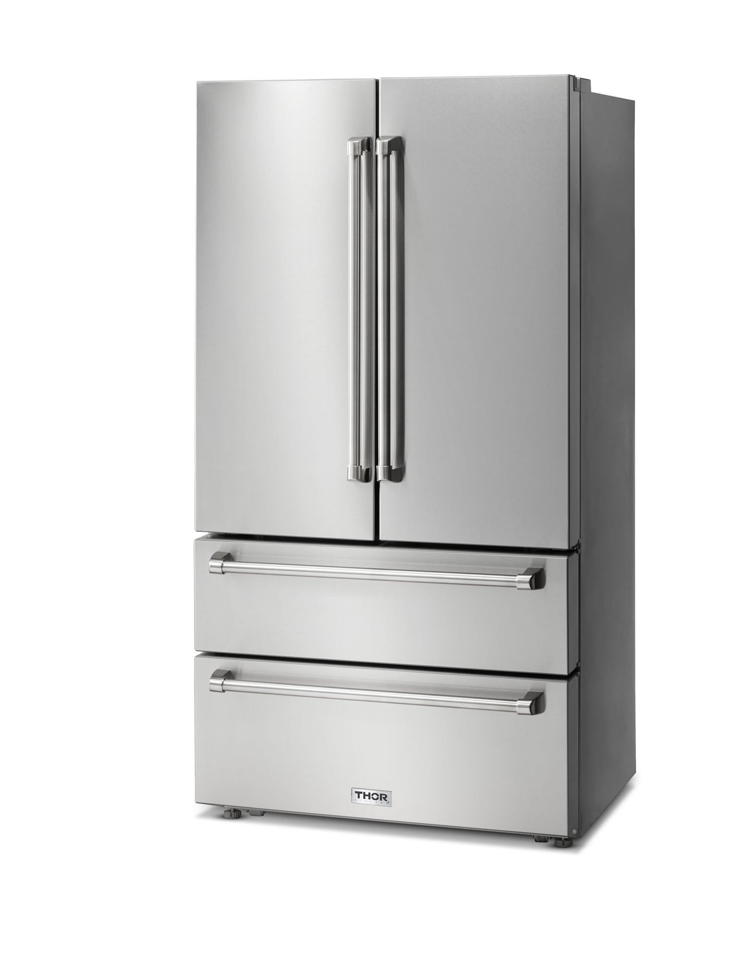 Thor Kitchen 4-Piece Appliance Package - 30-Inch Gas Range, Under Cabinet Range Hood, Refrigerator, and Dishwasher in Stainless Steel
