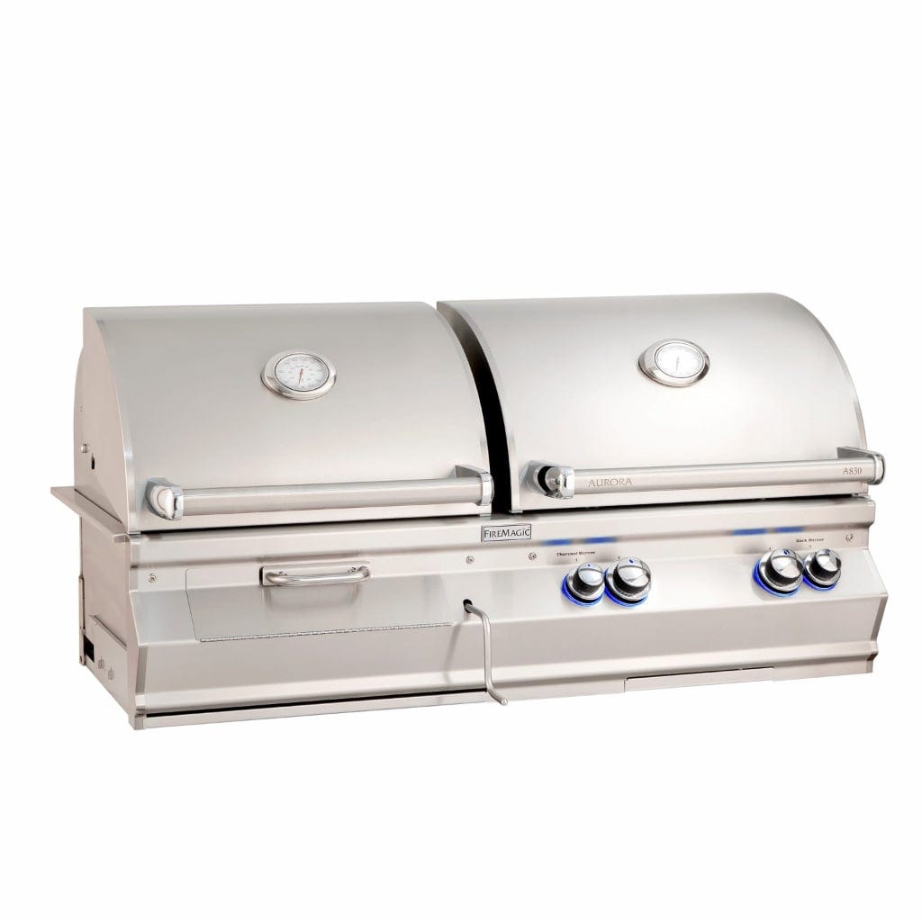 Fire Magic Grill Aurora A830i Gas/Charcoal Combo Built-In Grill
