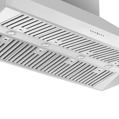 Forno 60-Inch 1200 CFM Island Range Hood in Stainless Steel - FRHIS5129-60