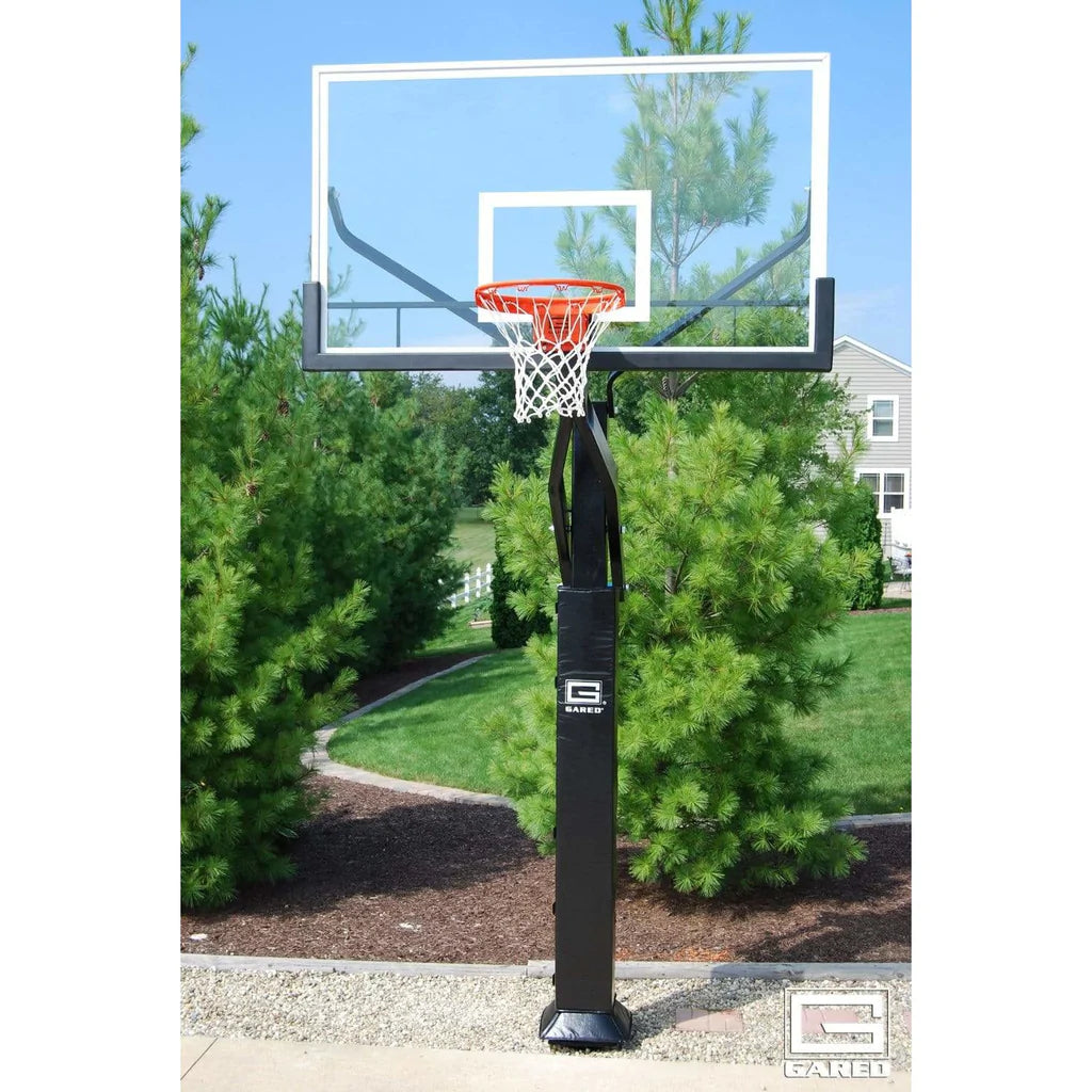 Gared Sports 42" x 72" Pro Jam Adjustable In Ground Basketball Hoop - GP10G72DM