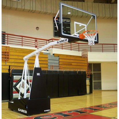 Gared Sports Hoopmaster 8 Spring-Lift Collegiate/High School Indoor Portable Basketball Hoop 9408