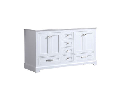 Lexora Dukes 60" White Vanity Cabinet Only LD342260DA00000