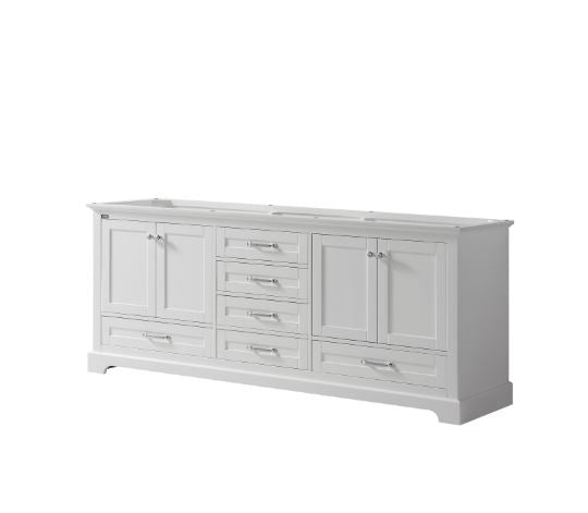 Lexora Dukes 80" White Vanity Cabinet Only LD342280DA00000