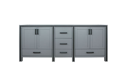 Lexora Ziva 80" Dark Grey Vanity Cabinet Only LZV352280SB00000