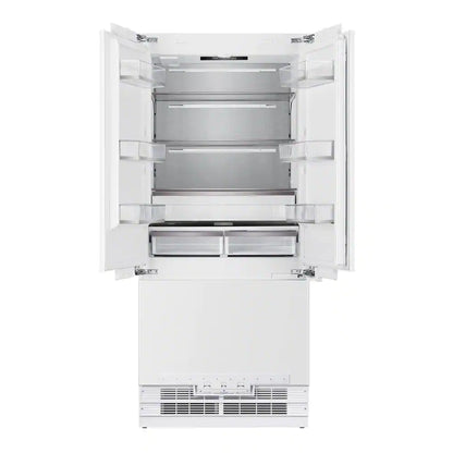 Kucht 5-Piece Appliance Package - 48" Gas Range, 36" Panel Ready Refrigerator, Under Cabinet Hood, Panel Ready Dishwasher, & Microwave Drawer