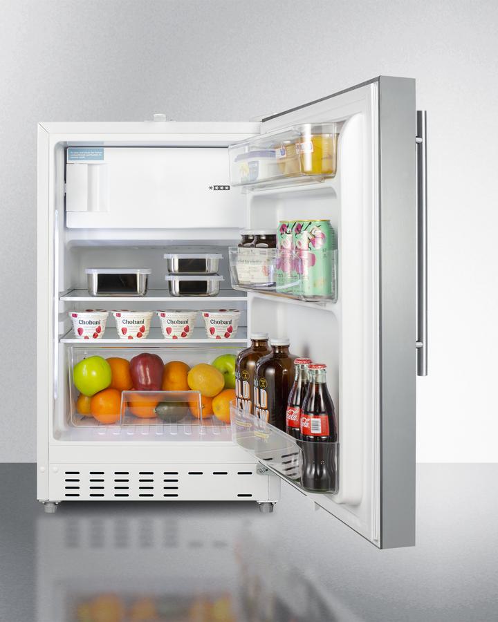 Summit 20" Wide Built-in Refrigerator-Freezer ADA Compliant - ALRF48CSSHV