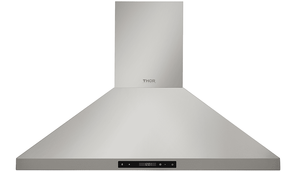 Thor Kitchen 4-Piece Appliance Package - 36-Inch Gas Range, Wall Mount Range Hood, Refrigerator, and Dishwasher in Stainless Steel